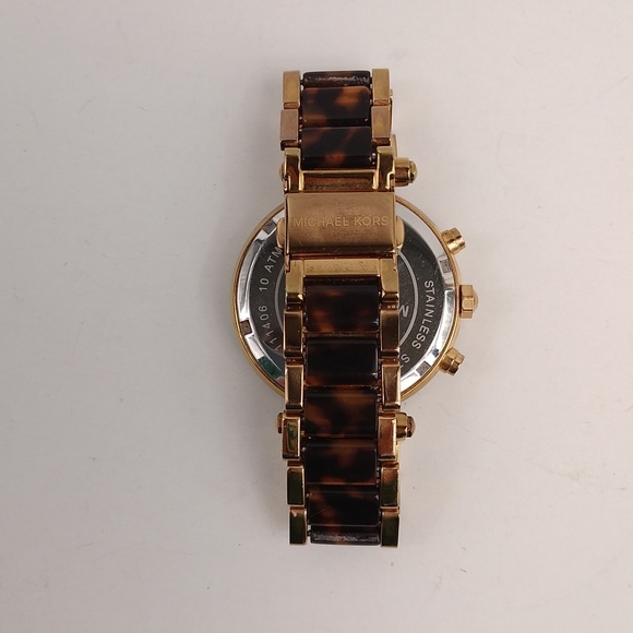 Michael Kors Parker Tortoise Acetate Watch - Picture 4 of 13